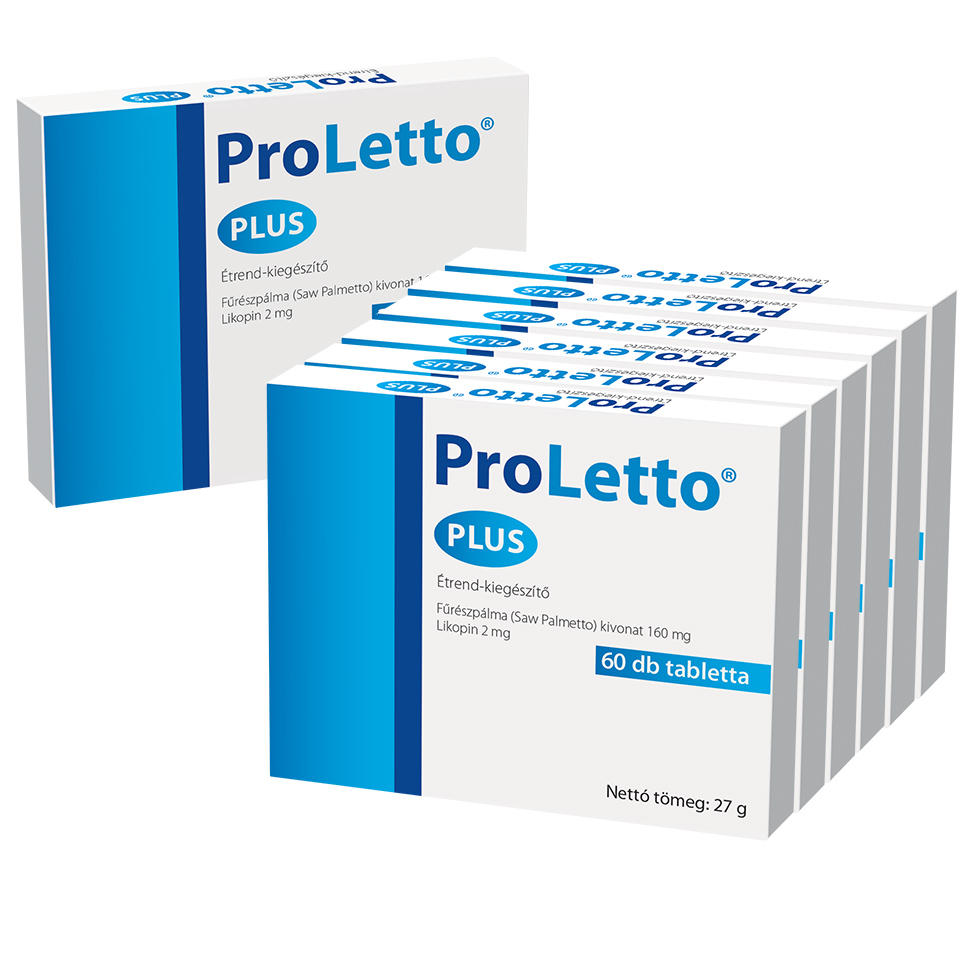 Natural Pharmaceuticals ProLetto® Plus ProLetto® Plus étrend-kiegészítő kapszula fűrészpálma kivonattal és likopinnal prosztata egészség támogatására, 60 db tabletta.